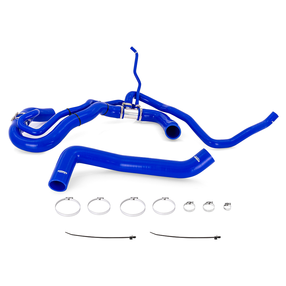Mishimoto — Mishimoto 17-19 Chevrolet Duramax 6.6L L5P Blue Silicone Radiator Hose Kit
Radiator - view 6
